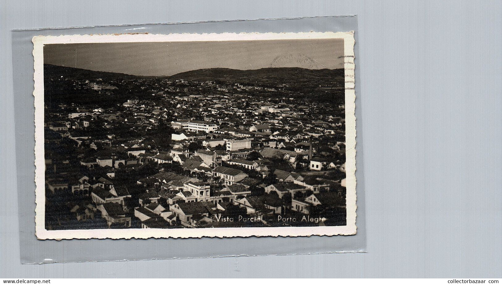 Brazil Vista Parcial Porto Alegre Real Photo Postcard Posted In 1947 - Porto Alegre