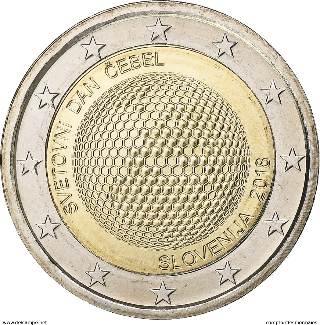 Slovénie, 2 Euro, 2018, Bimétallique, SPL+ - Eslovenia