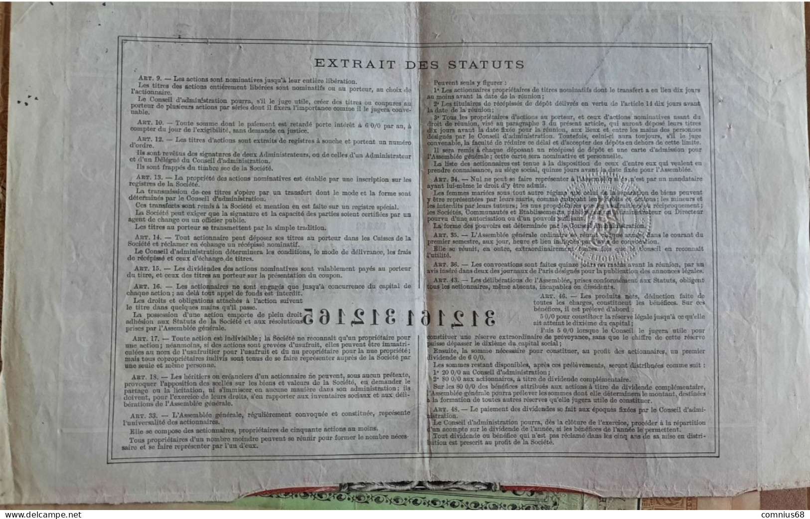 5 Actions - Banque Française De L'Afrique Du Sud - 1898 - Banque & Assurance