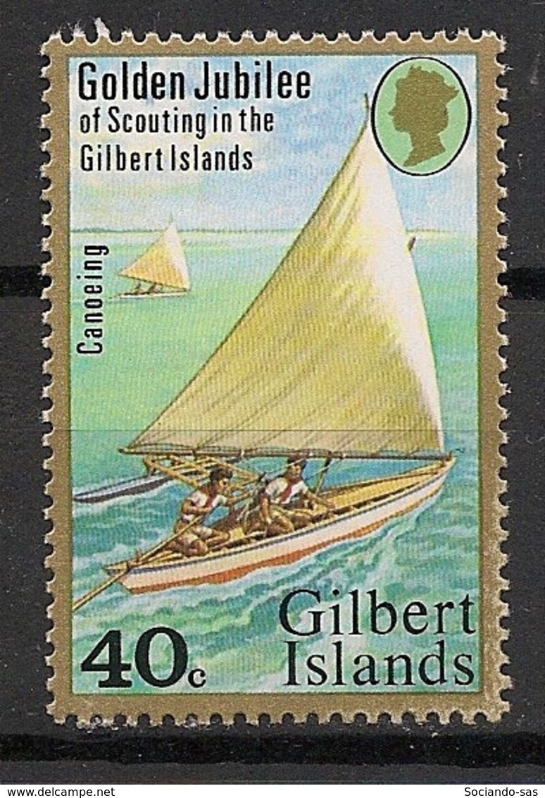 GILBERT ISL. - 1977 - N°YT.55 - Scoutisme / Bateau - Neuf Luxe ** / MNH / Postfrisch - Îles Gilbert Et Ellice (...-1979)
