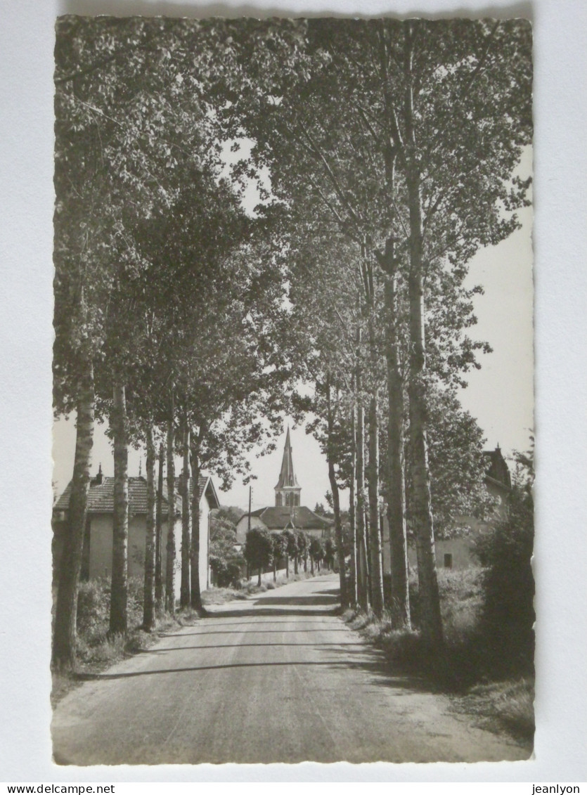 LA COTE ST ANDRE (38/Isère) - Avenue De Verdun , à L'entrée De La Ville , Clocher De L'Eglise En Arrière Plan - La Côte-Saint-André