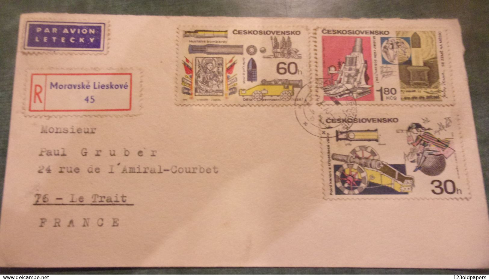 SLOWAKEI  Slovakia - Moravske Lieskove  LETECKY  STAMPS CESKOSLOVENSKO 1970 - Other & Unclassified