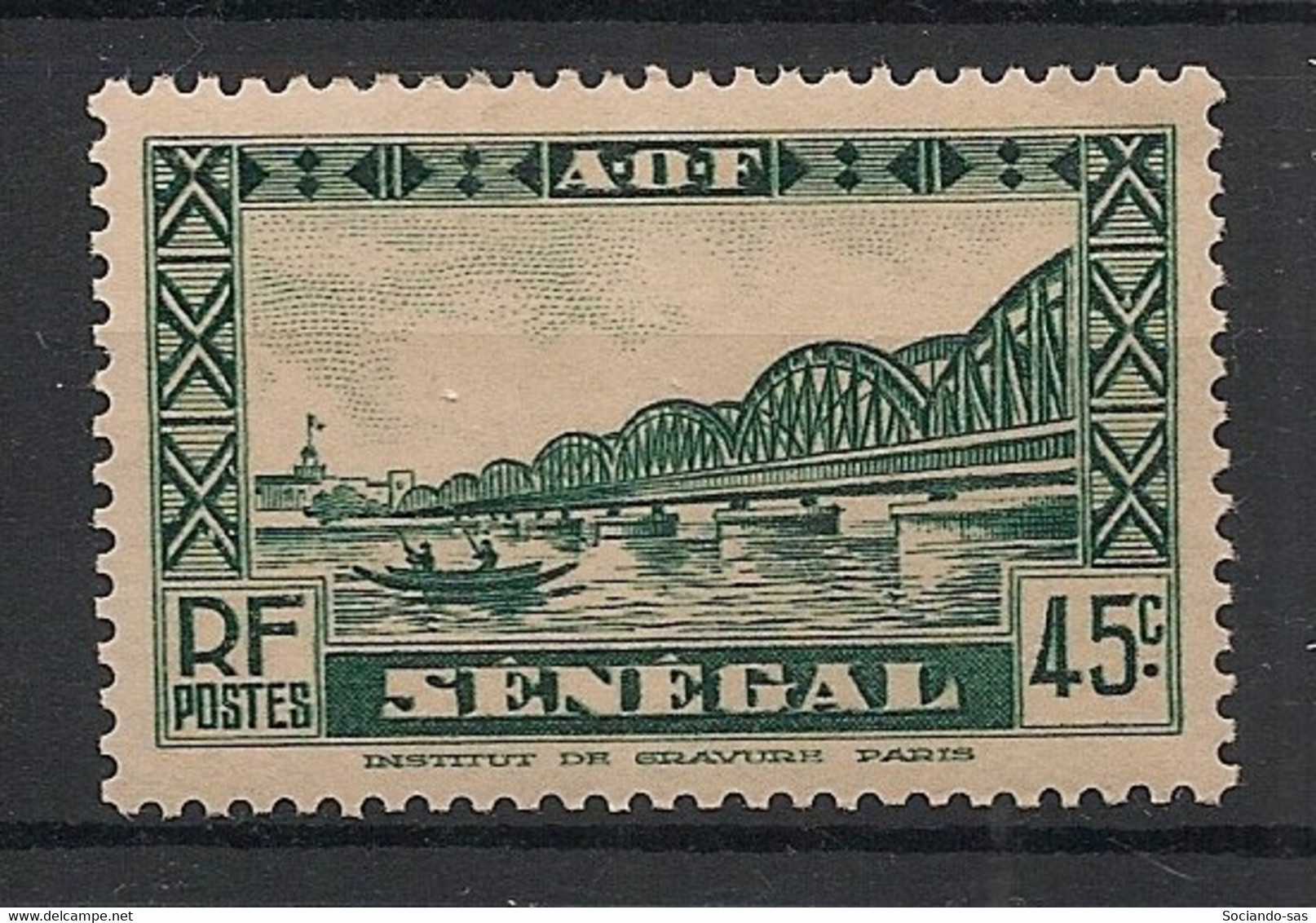 SENEGAL - 1935 - N°YT. 124 - Pont Faidherbe 45c - Neuf Luxe ** / MNH / Postfrisch - Neufs