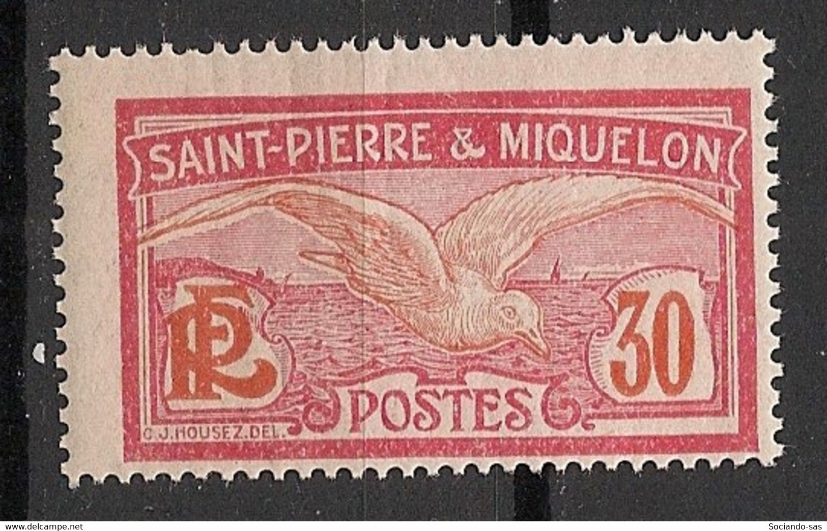 SPM - 1922-28 - N°YT. 111 - Goéland 30c - Neuf Luxe ** / MNH / Postfrisch - Unused Stamps