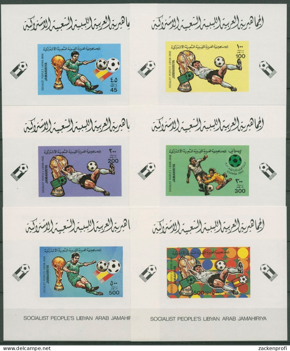 Libyen 1982 Fußball-WM In Spanien 990/95 B Blocks Postfrisch (C29181) - Libye