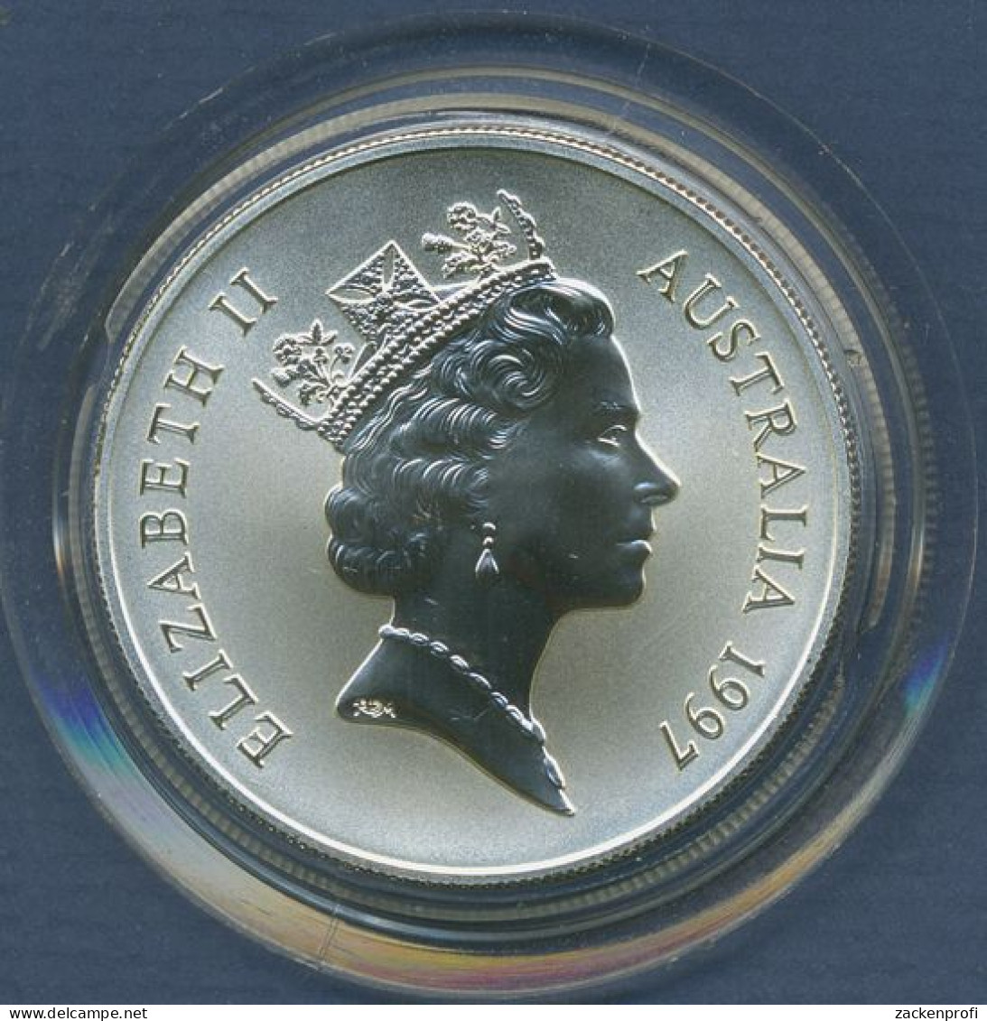 Australien Känguruh 1 Dollar 1997, 1 Unze Feinsilber, St In Kapsel (m6374) - Silver Bullions