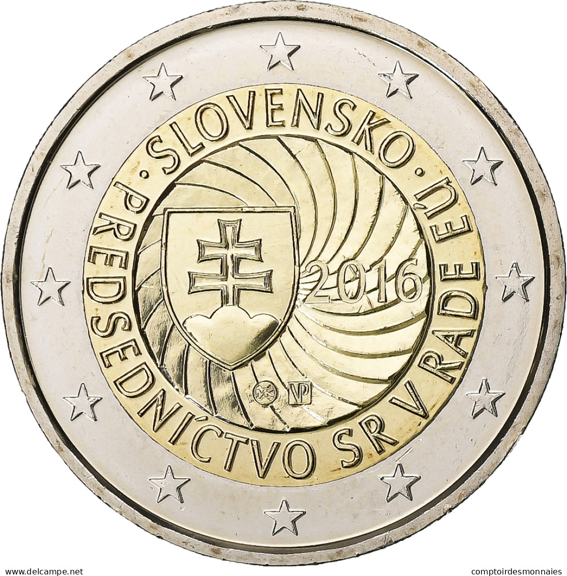 Slovaquie, 2 Euro, 2016, Bimétallique, SPL+, KM:New - Slovaquie