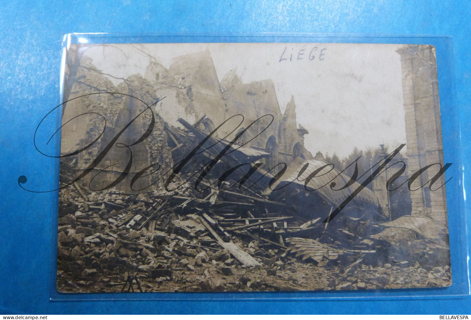 Liège Carte Photo Eglise ? Destruction Detruit Bombardement Guerre ? 1914-1918 ? Fotokaart - Weltkrieg 1914-18