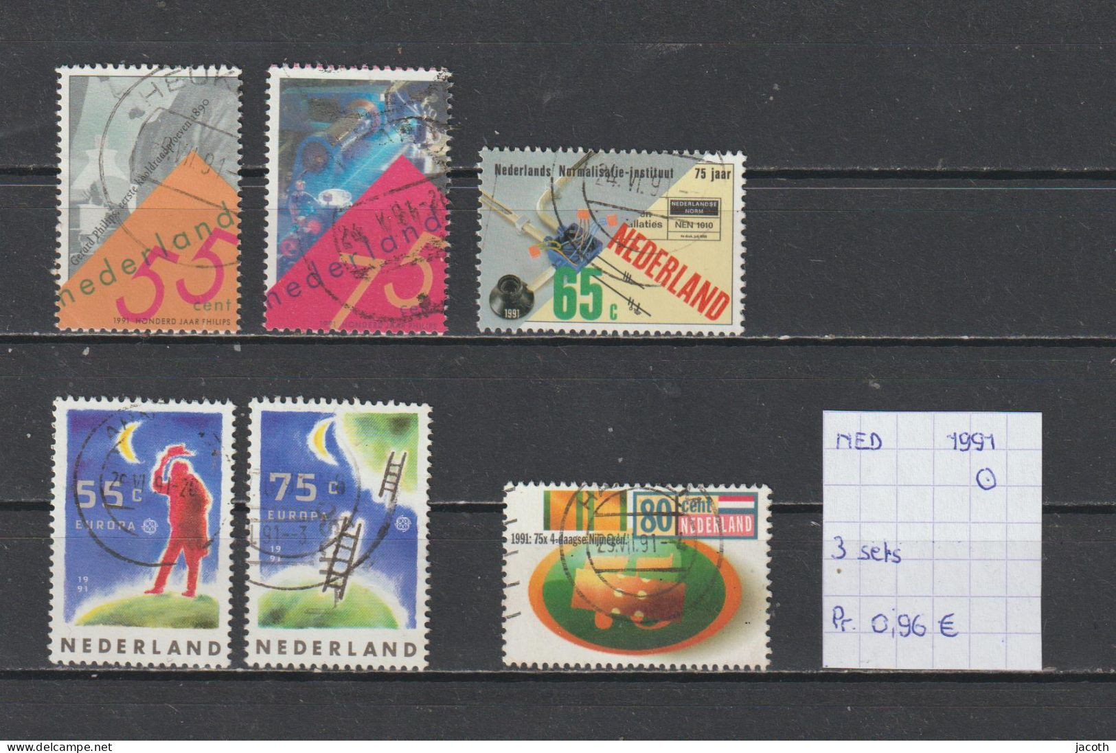 Nederland 1991 - YT 3 Sets (gest./obl./used) - Gebruikt