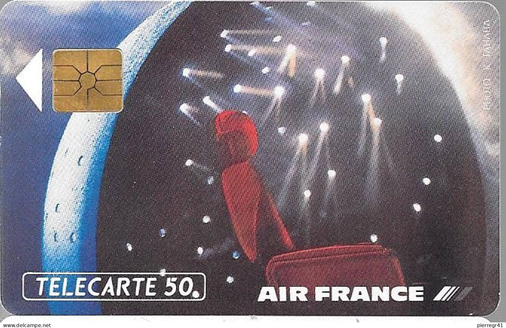 CARTE-PUBLIC-F-197-10/91- GEM-AIR FRANCE 2-V°N° Série B1A02M-Utilisé-LUXE - 1991