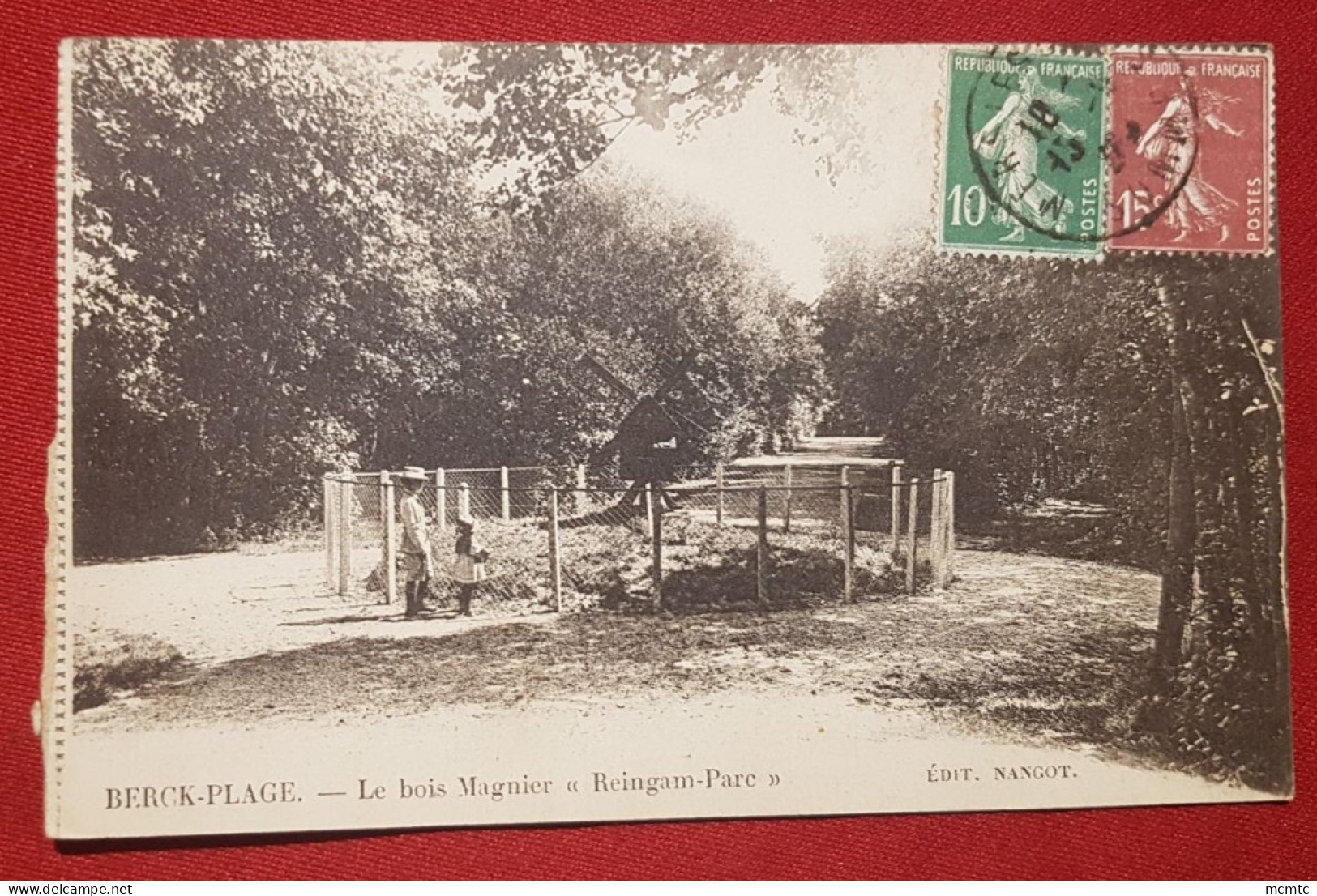 CPA Provenant D'un Carnet  - Berck Plage - Le Bois Magnier "Reingam Parc" - Berck