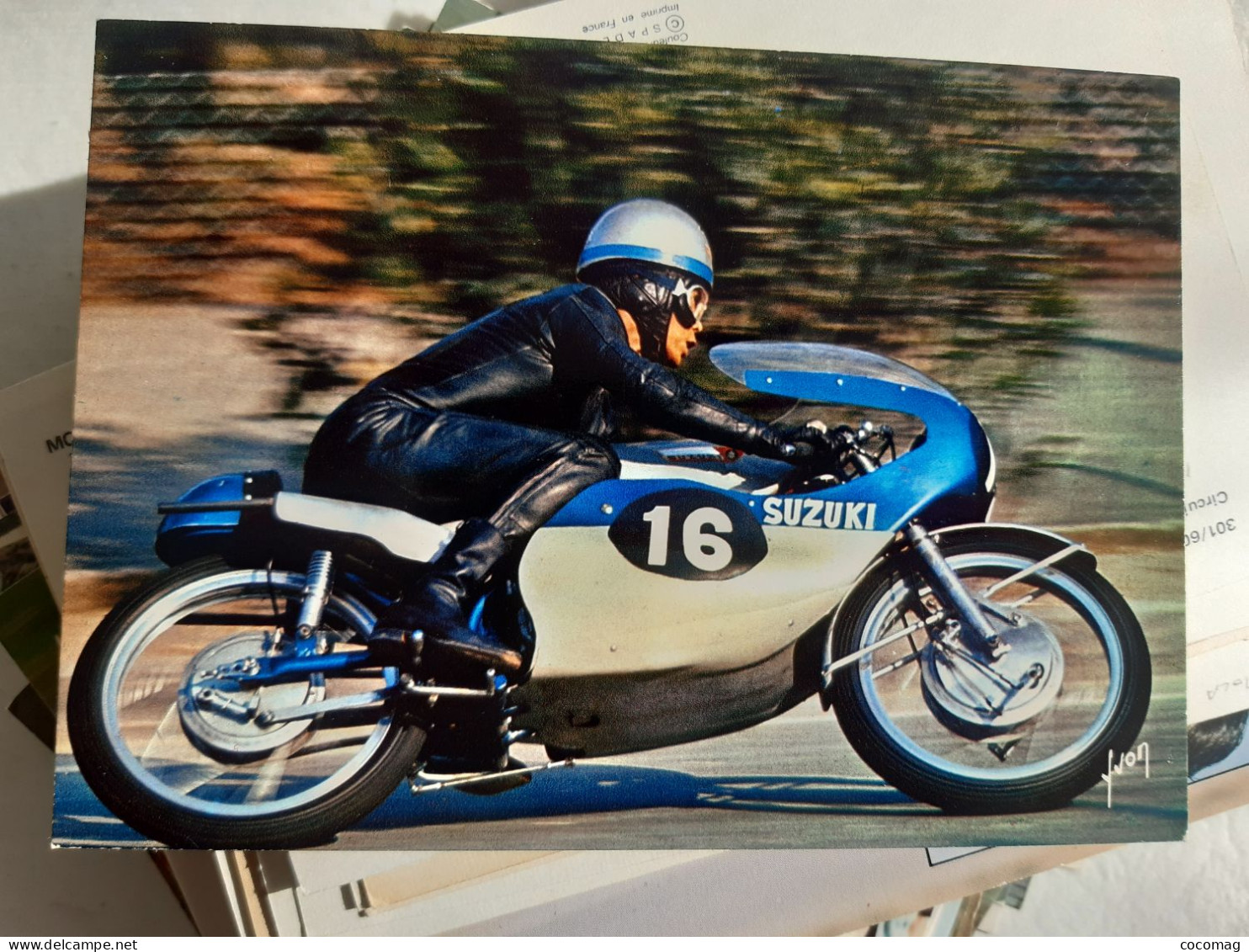 Moto SUZUKI 125 KATAMAYA BARCELONE 1967 - Motorcycle Sport