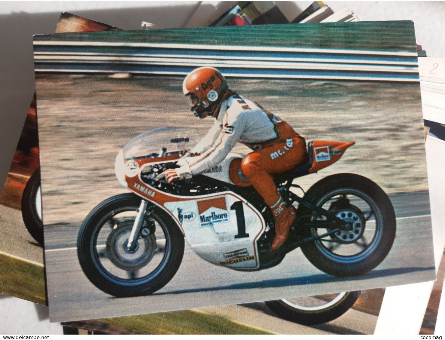 Moto YAMAHA OW41 GIACOMO AGOSTINI DIJON 18  AVRIL 1976 - Motorcycle Sport