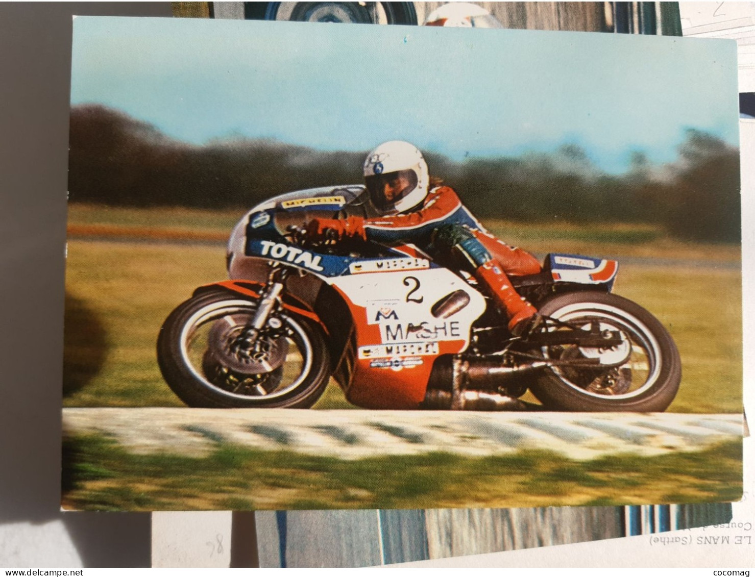 Moto YAMAHA 350 TZ CHRISTIAN ESTROSI MAGNY COURS 21 MARS 1976 - Sport Moto