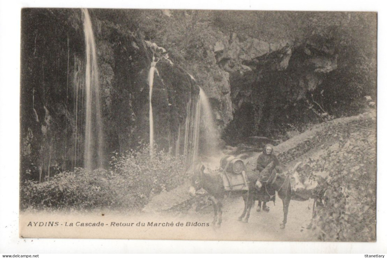 AYDIUS - 64 - Béarn - La Cascade - Retour Du Marché De Bidous - Bearn