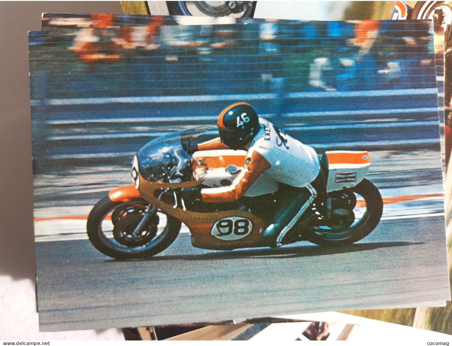 Moto YAMAHA 750 TZ JOHN ECKEROLD DIJON 18  AVRIL 1976 - Motorcycle Sport