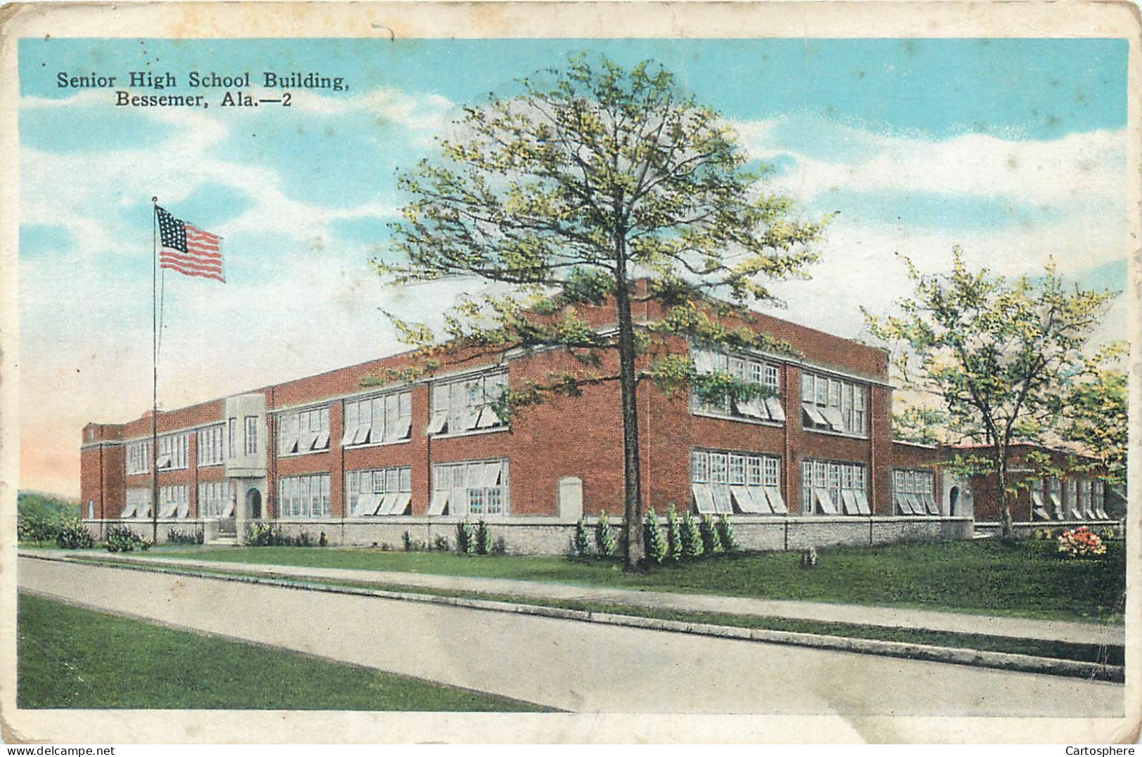 CPA Amérique > Etats-Unis > AL - Alabama Senior High School Building BESSEMER Ala. - Andere & Zonder Classificatie