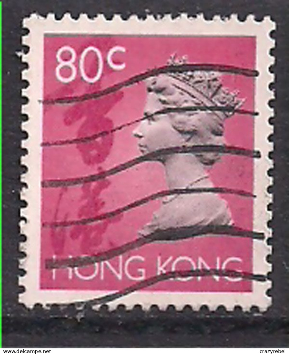 Hong Kong 1992-96 QE2 80c Pink Used SG 706 ( J225 ) - Gebruikt