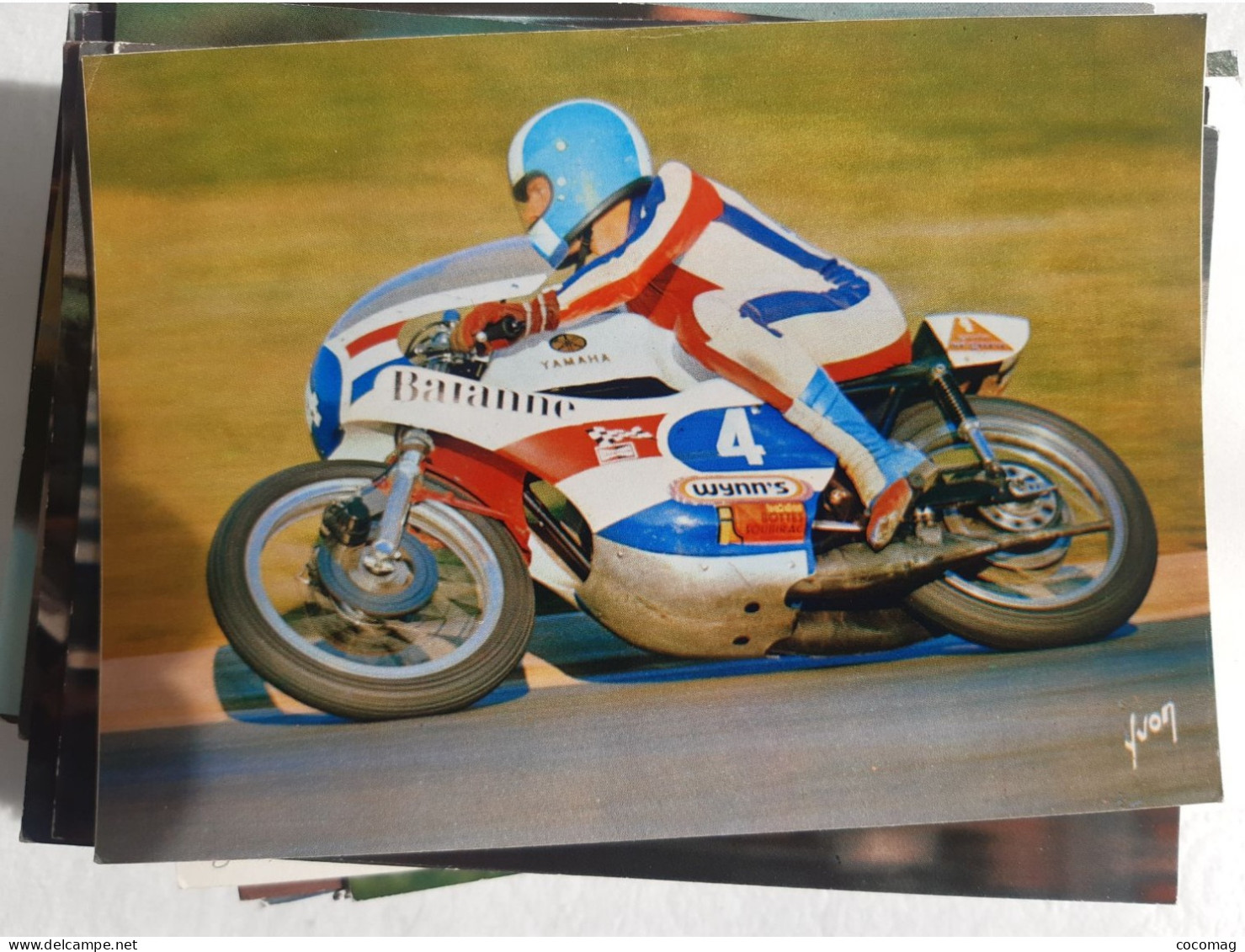 Moto YAMAHA 350 OLIVIER CHEVALIER MAGNY COURS 18 JUIN 1972 - Motorcycle Sport