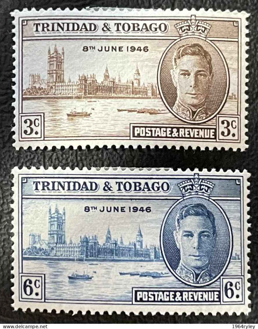 TRINIDAD  - MH*  - 1946   -  # 257/258 - Trinidad & Tobago (...-1961)