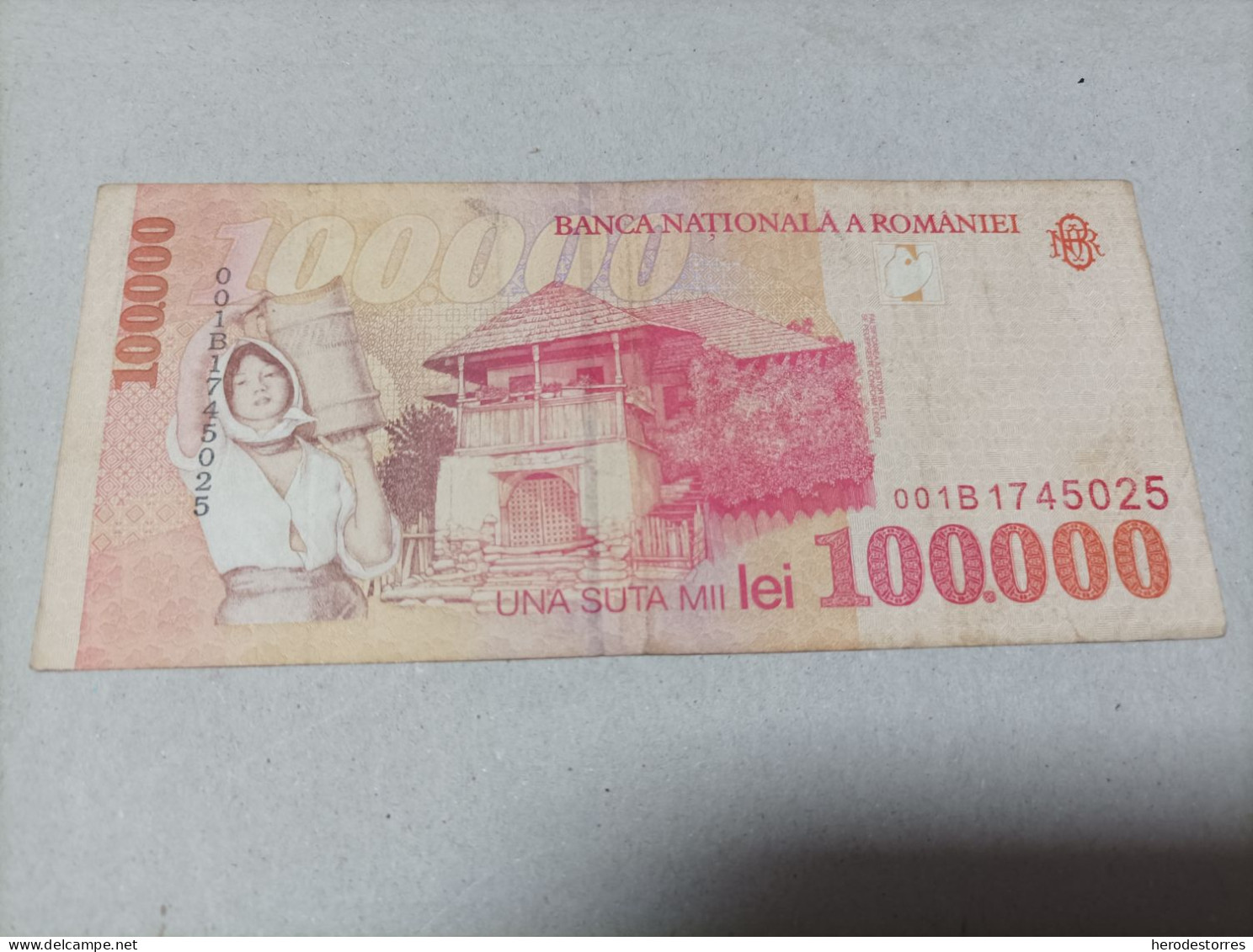 Billete De Rumania De 100000 Lei, Año 1998 - Rumänien