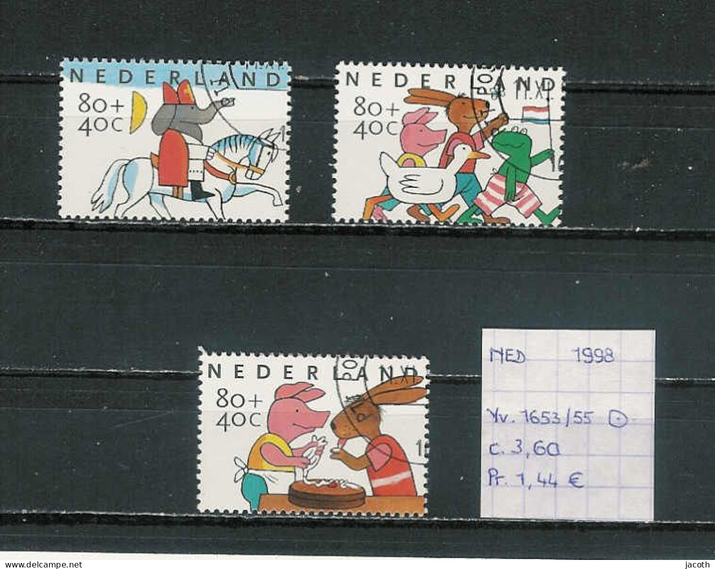 Nederland 1998 - YT 1653/55 (gest./obl./used) - Used Stamps