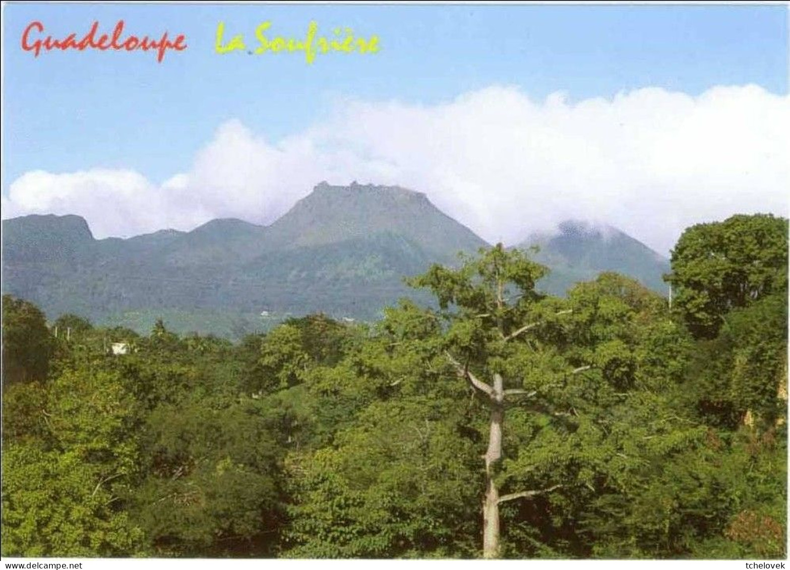 (971) CPM Guadeloupe. Ed Exbrayat. Basse Terre La Soufriere 4 Vues & La Soufriere (1) & 107 (2) - Basse Terre