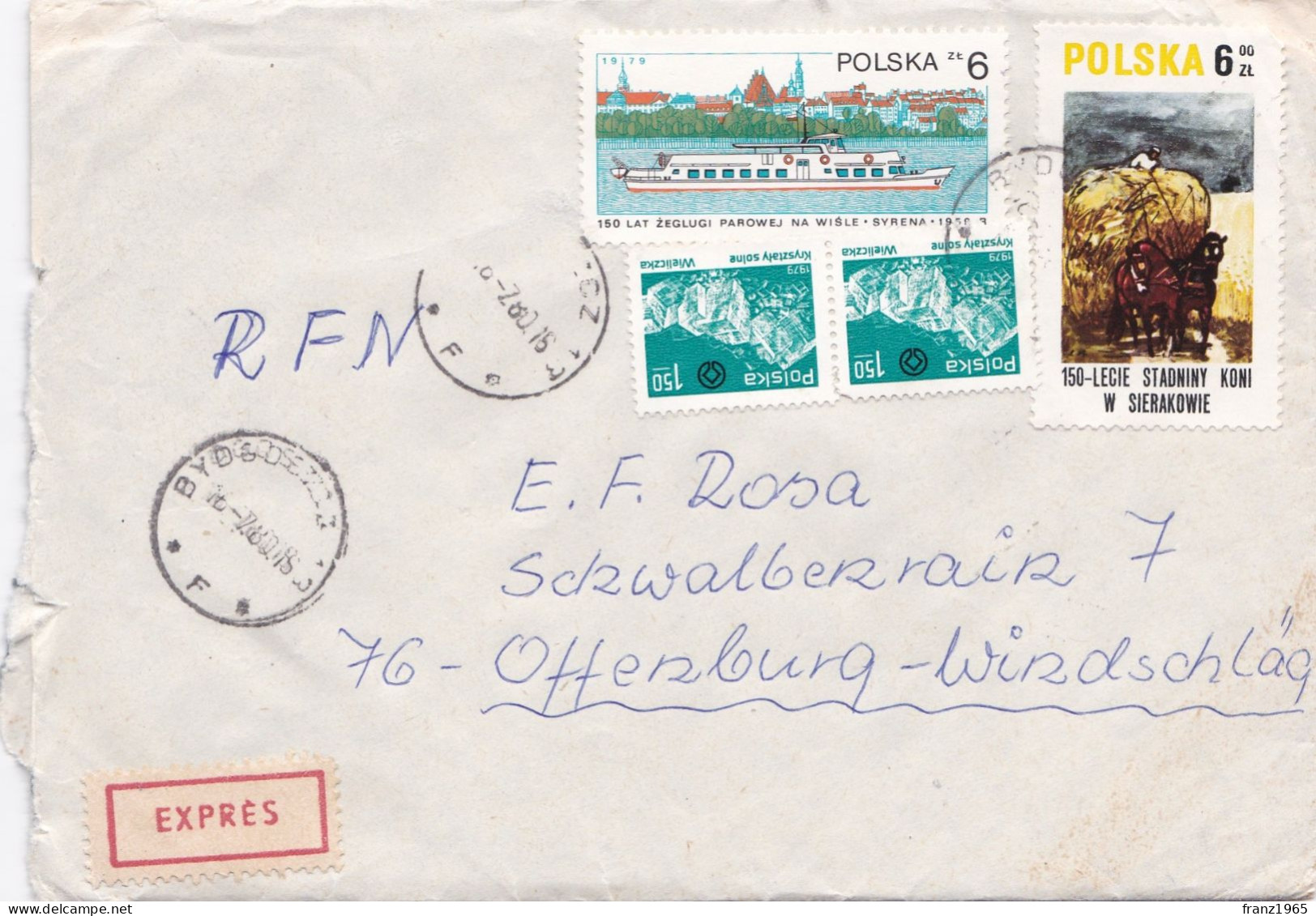 From Poland To Germany - 1980 - Covers & Documents