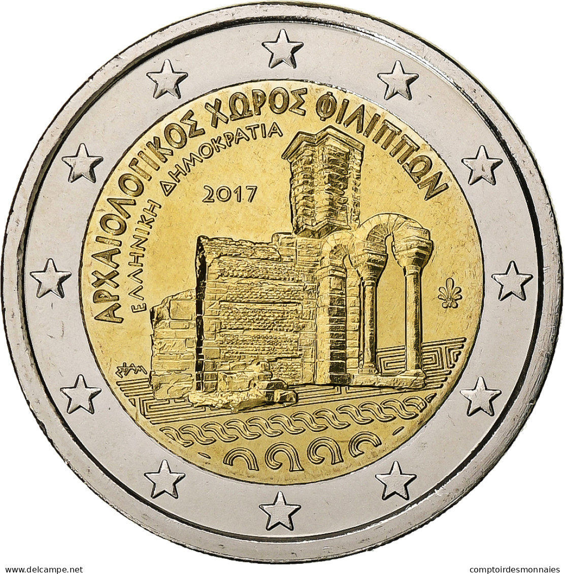 Grèce, 2 Euro, 2017, Athènes, Bimétallique, SPL+ - Greece