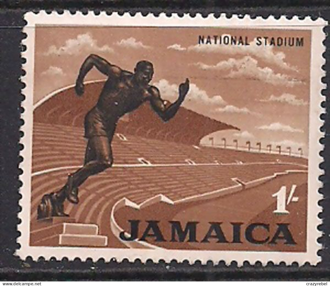 Jamaica 1964-68 QE2 1/- Stadium Used SG 226 ( M412 ) - Jamaica (1962-...)