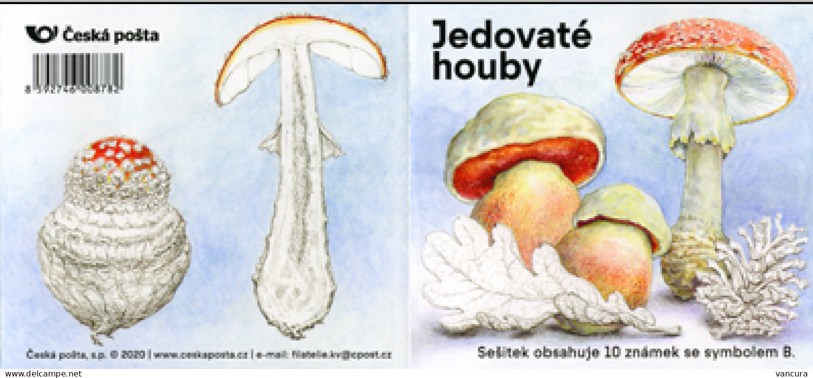 Booklet 1071 - 2 Czech Republic Poisoneous Mushrooms 2020 - Neufs