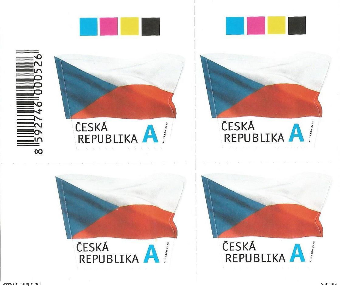 ** 867 Czech Republic Czech Flag 2015 - Unused Stamps