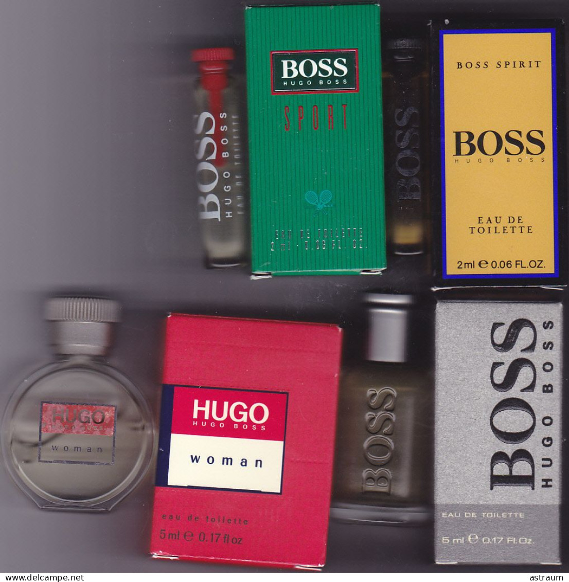 Lot 4 Miniature Vintage De Parfum - Hugo Boss - EDT - Pleine Avec  Boite - Voir Descriptif Ci Dessous - Miniaturas Hombre (en Caja)