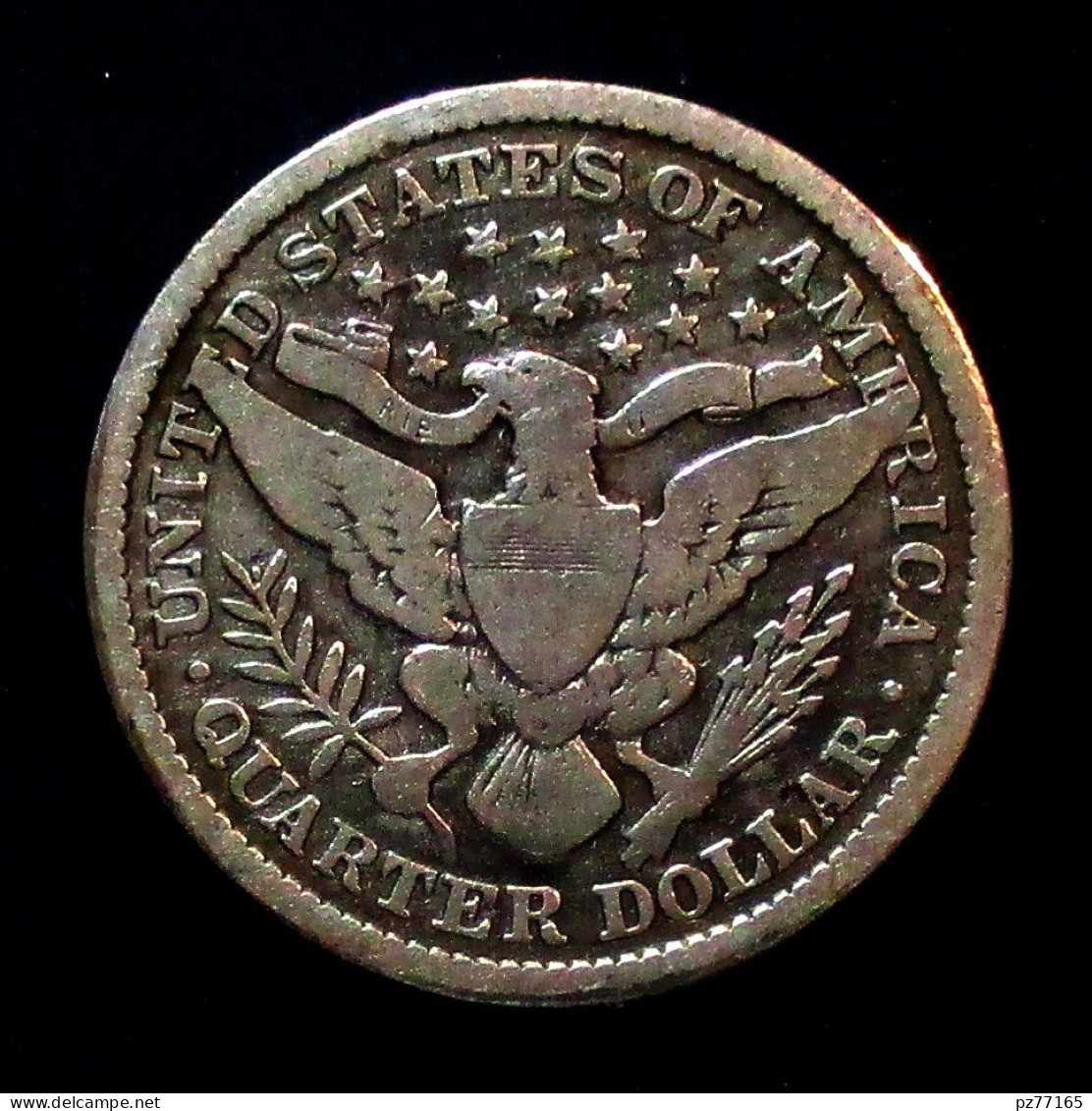 USA. ETATS UNIS. QUARTER DOLLAR 1899.. 1/4 $.  2 Photos. Argent  Silver - 1892-1916: Barber