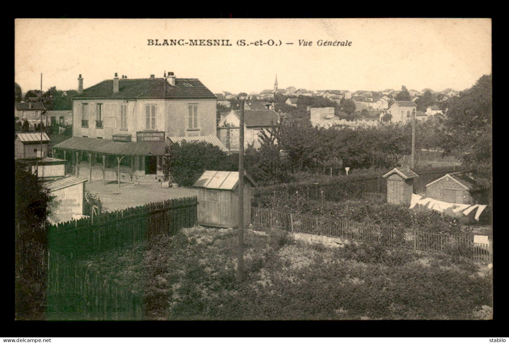 93 - BLANC-MESNIL - VUE GENERALE - RESTAURANT J. DESCHAMPS - Le Blanc-Mesnil