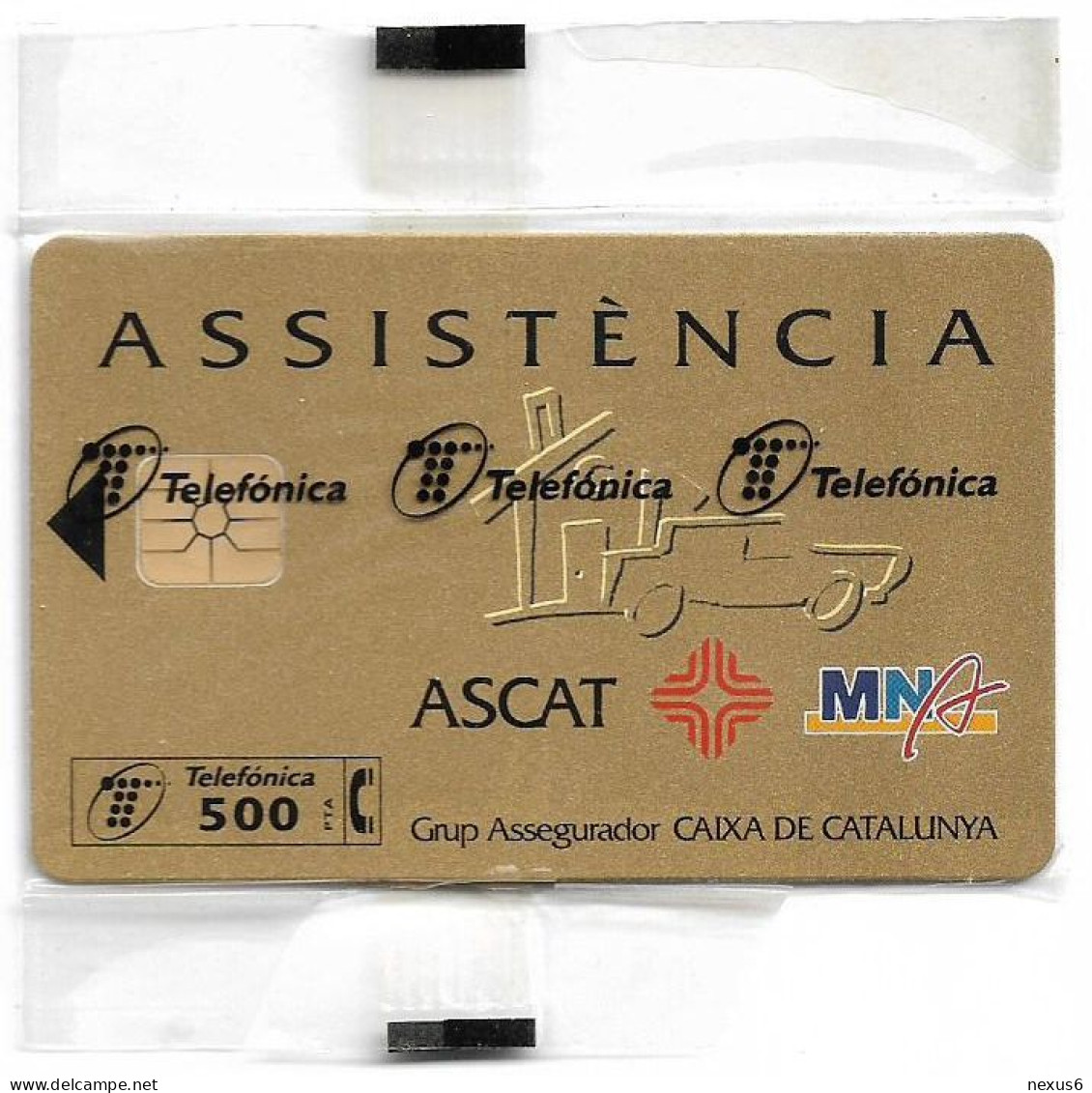 Spain - Telefónica - Assistencia Ascat - P-215 - 09.1996, 500PTA, 5.500ex, NSB - Emissions Privées