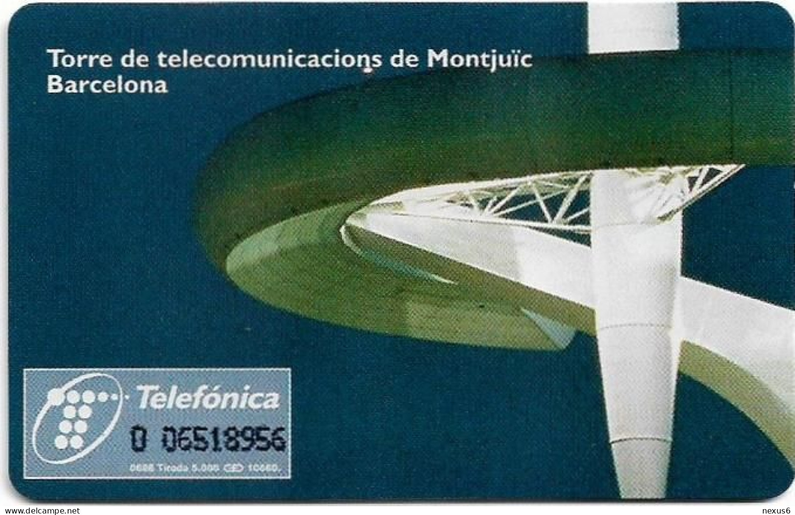 Spain - Telefonica - Torre Calatrava - P-341 - 06.1998, 5.000ex, Used - Privé-uitgaven