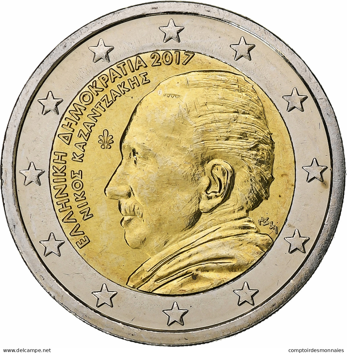 Grèce, 2 Euro, 2017, Bimétallique, SPL+, KM:New - Grèce