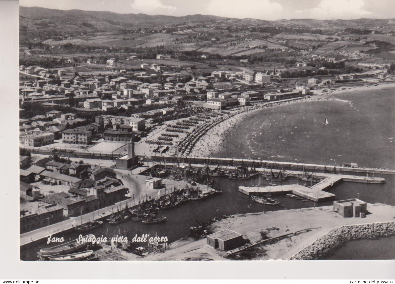 FANO  SPIAGGIA VISTA DALL' AEREO  VG - Fano