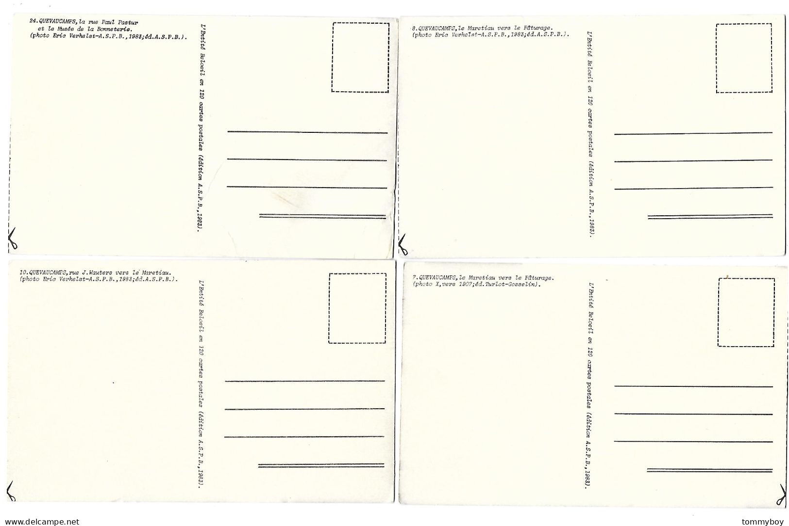 4 CPA Quevaucamps (replica) - Beloeil