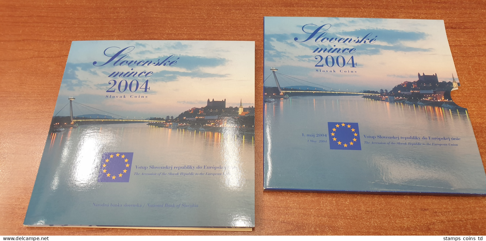 Slowakei EU-Beitritt  Slovenske Mince Vstup Europskej Unie Coin Set 2004 - Slovacchia