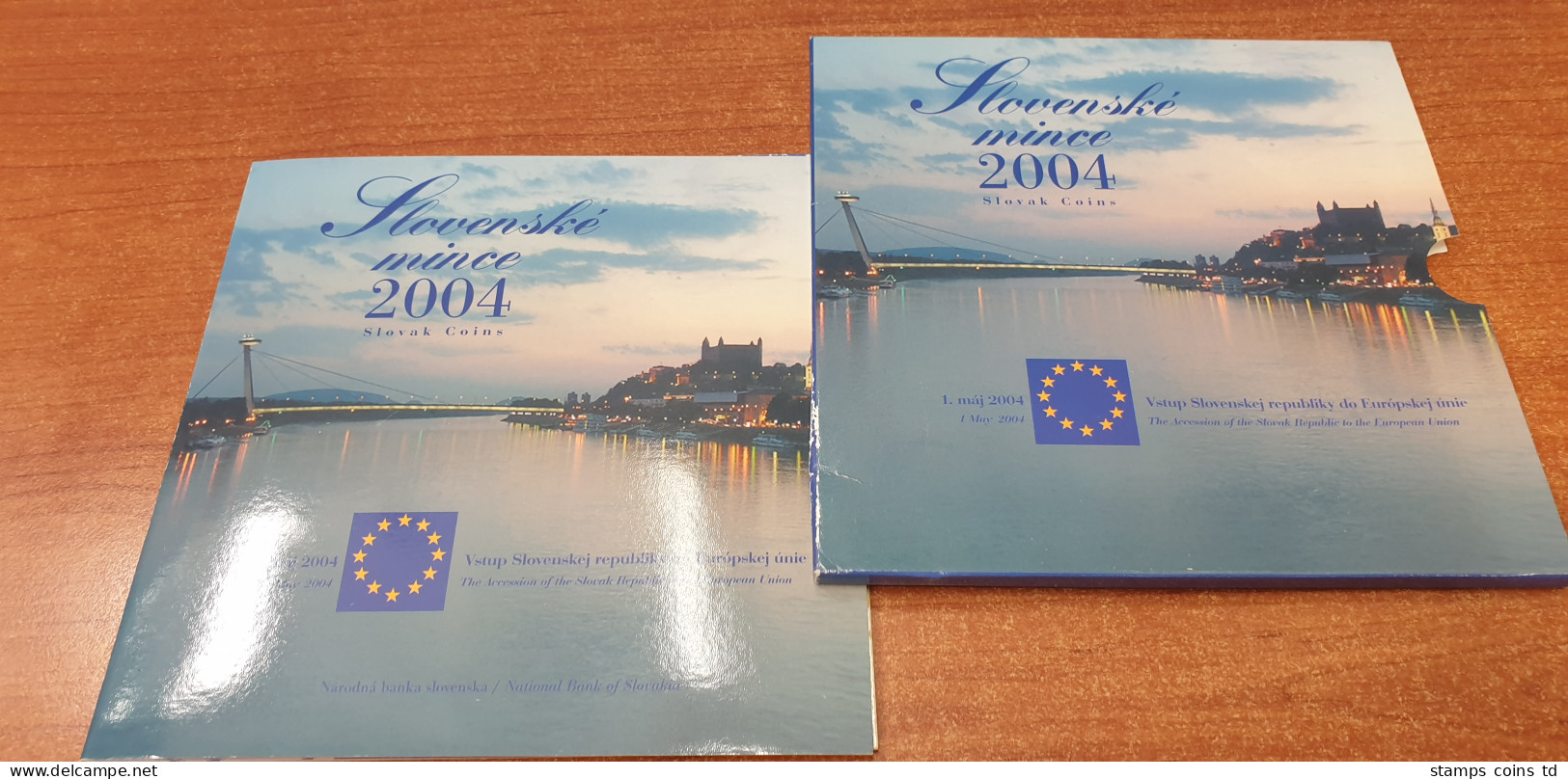 Slowakei EU-Beitritt  - Slovenske Mince Vstup Europskej Unie Coin Set 2004 - Slovaquie