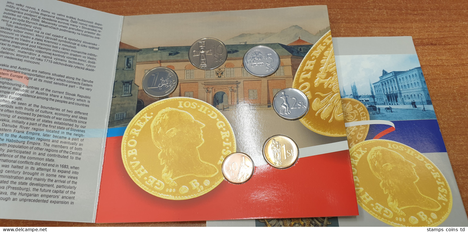 Slowakei Kursmünzensatz 2005 - Slovenske Mince Rakúsko Coin Set 2005 - Slovaquie