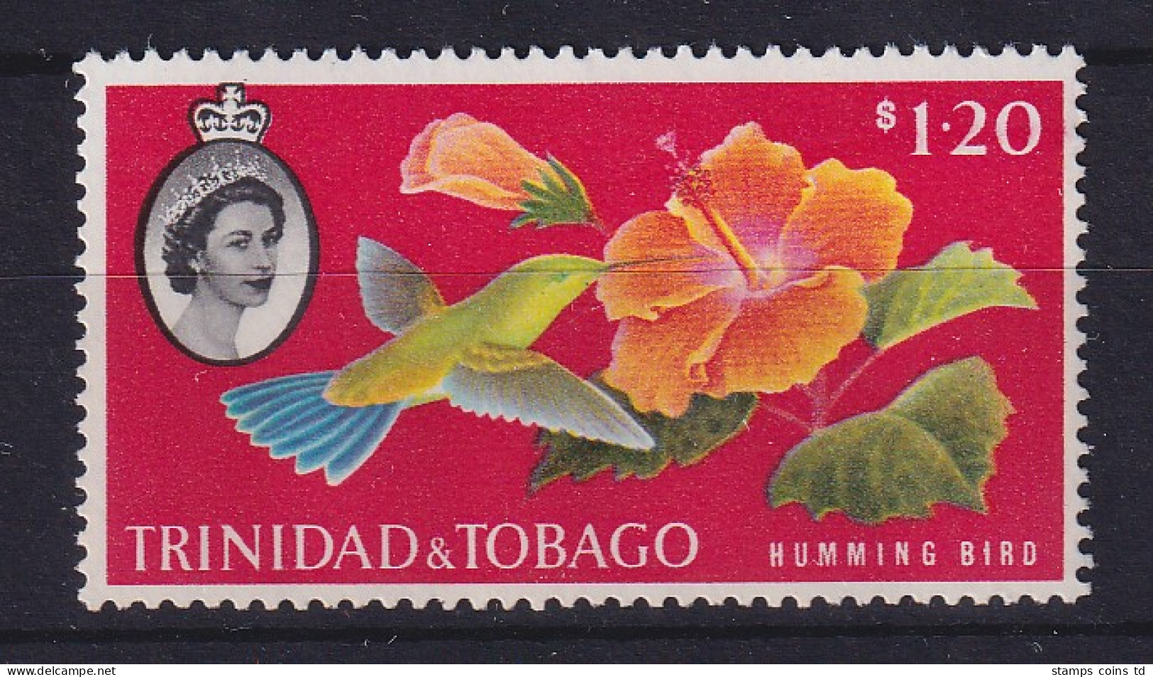 Trinidad Und Tobago 1960 Kolibri Mi.-Nr. 185 Postfrisch ** - Trinité & Tobago (1962-...)
