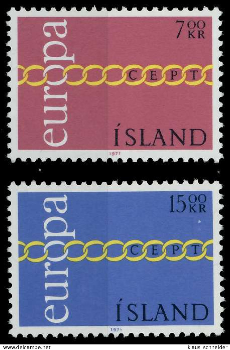 ISLAND 1971 Nr 451-452 Postfrisch X809BEE - Neufs