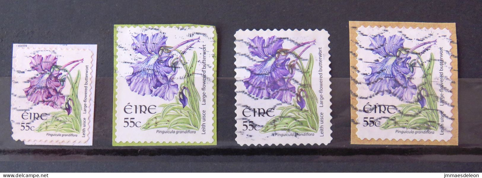 Ireland 2007 Flowers - 3 Different, 1 Smeller Sie, 2 Different Perforations, One Different Color - Gebraucht