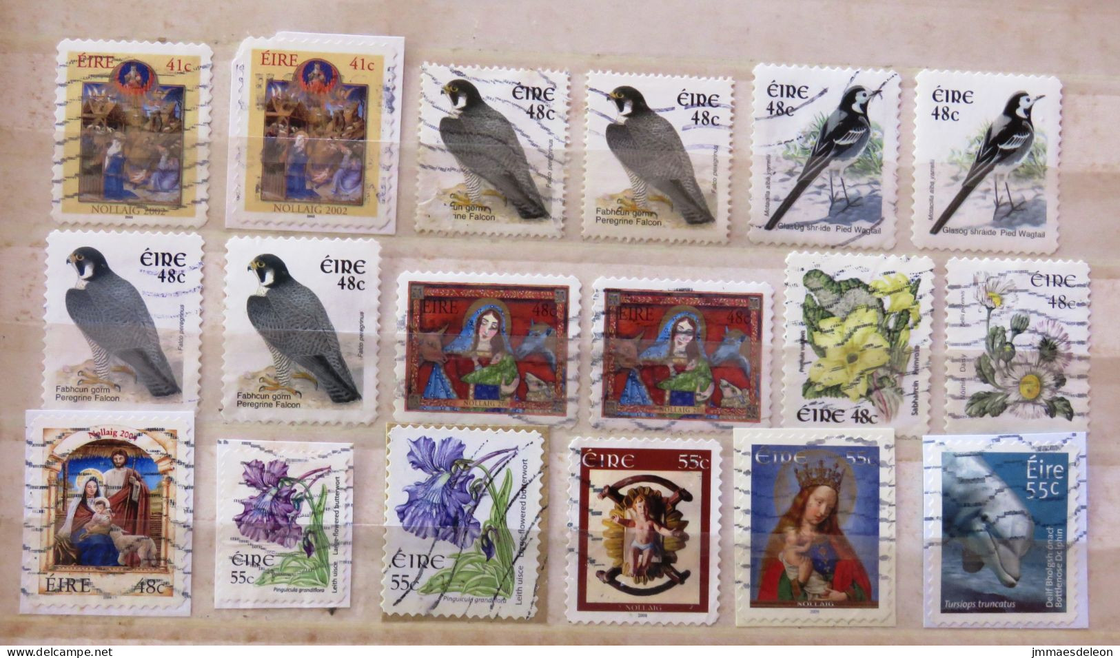 Ireland 2002 - 2011 Birds Christmas Flowers Dolphin - Used Stamps