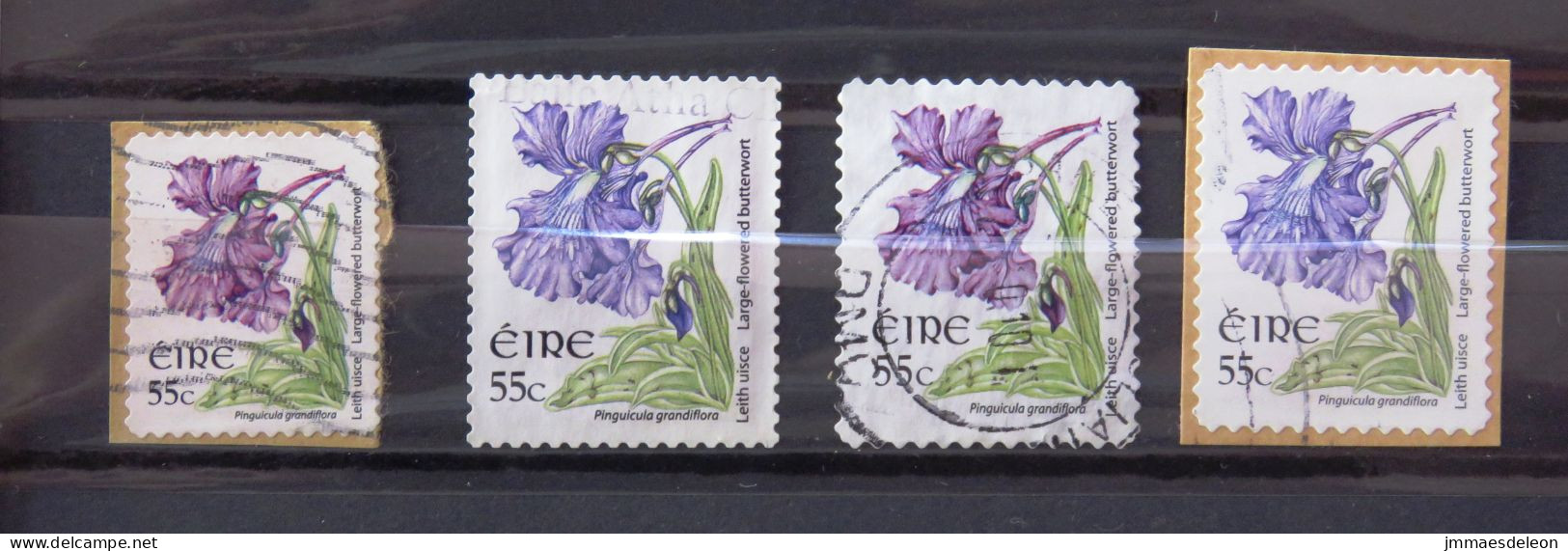 Ireland 2007 Flowers - 3 Different, 1 Smeller Sie, 2 Different Perforations, One Different Color - Gebruikt