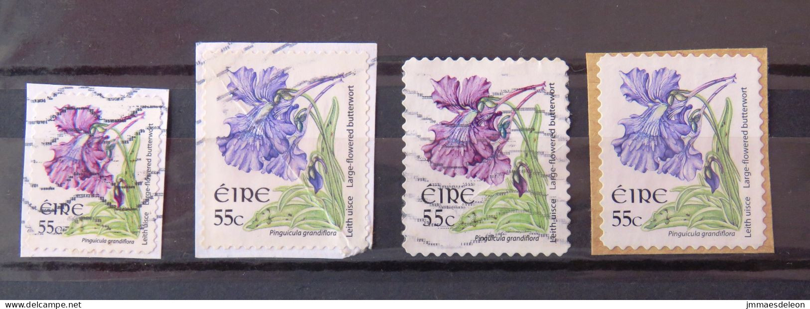 Ireland 2007 Flowers - 3 Different, 1 Smeller Sie, 2 Different Perforations, One Different Color - Usati