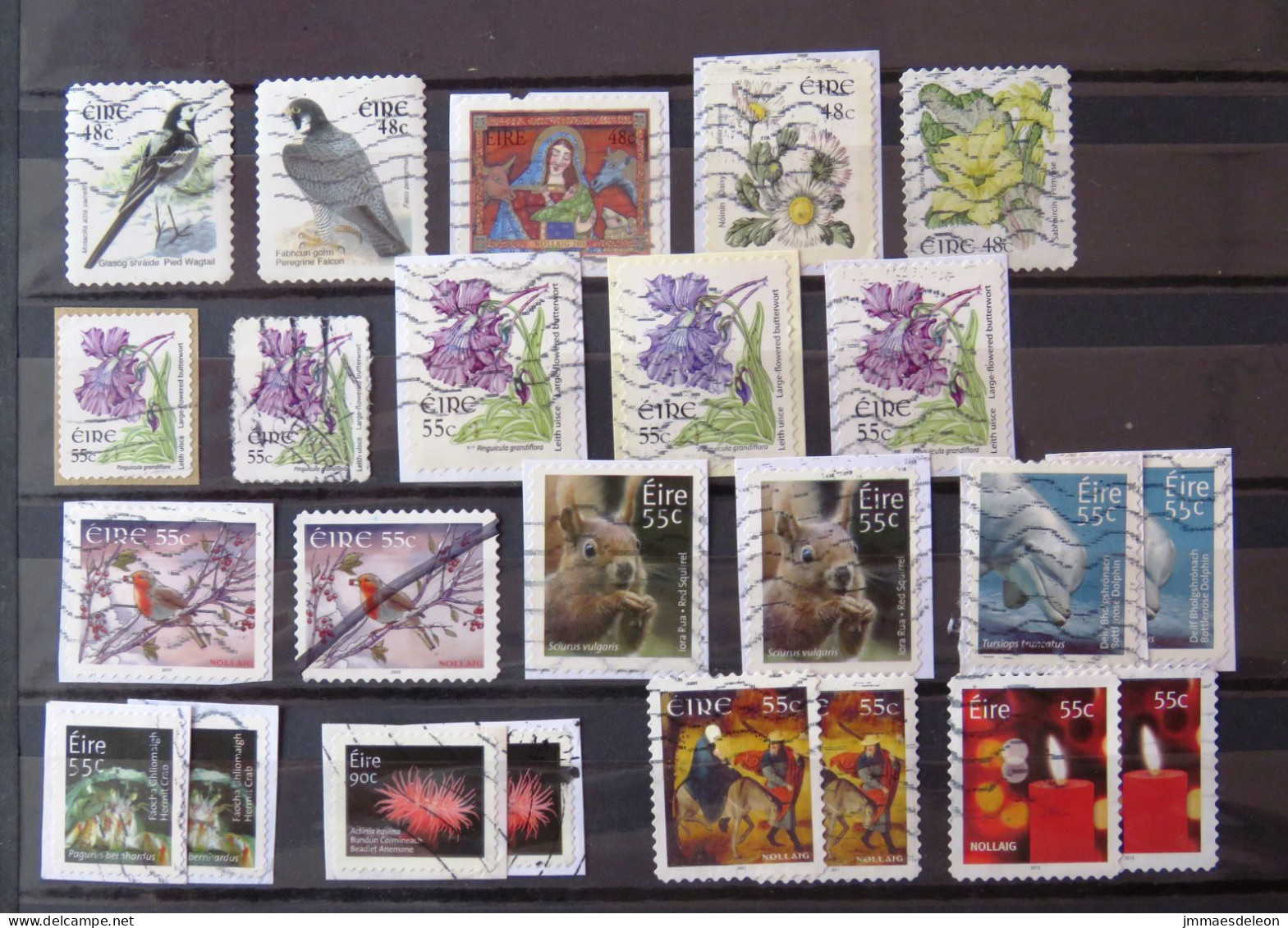 Ireland 2003 - 2012 Birds Christmas Flowers Squirrel Dolphin Crab Anemone - Used Stamps